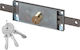 Cisa 41010.80 Recessed Lock Rollo with Center 80mm Silver Left