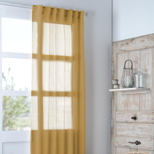 Kinder Vorhang S-F Madrid mit Trägern Curry R6A194006VL 140x260cm