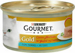 Purina Gourmet Gold Υγρή Τροφή για Ενήλικη Γάτα σε Κονσέρβα με Τόνο 85gr