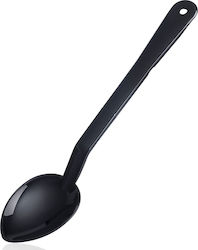 Araven Shallow Plastic Sauce Spoon Black