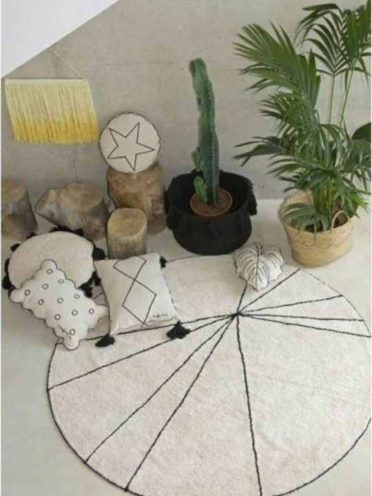 Lorena Canals Rotund Pernă decorativă pentru copii Star Bej D40buc