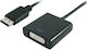 Powertech Μετατροπέας DisplayPort male σε DVI-I female 1τμχ PTH-029