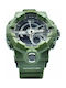 Expcni Watch Battery with Green Rubber Strap