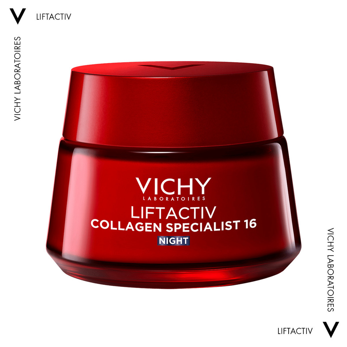 Vichy Liftactiv Collagen Specialist Κρέμα Προσώπου Νυκτός για Αντιγήρανση, Σύσφιξη & Λάμψη με Υαλουρονικό Οξύ & Βιταμίνη C 50ml