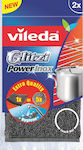 Vileda Glitzi Extra Powerinox 141656 Wire Спондж Плочи Сив