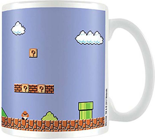 Pyramid International Super Mario Bros - Чаша Retro Title, Керамична, Синя, 315 ml