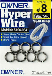 Owner Hyper Wire Wire Split Ring Fishing No8 48.44.04.003