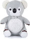 Chipolino Soothing Plush Toy Koala από Ύφασμα με Μουσική και Φως για Νεογέννητα