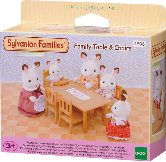 Epoch Toys Family Table & Chairs Sylvanian Families For 3+ Years 100cm