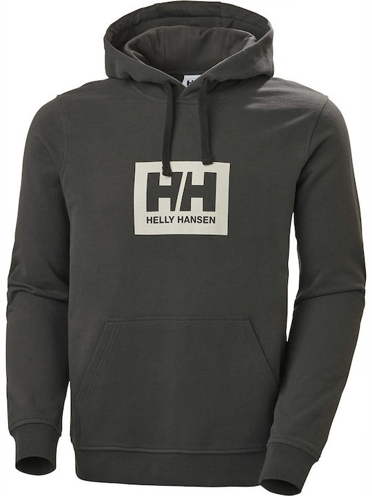 Helly Hansen Tokyo Φούτερ με Κουκούλα Γκρι