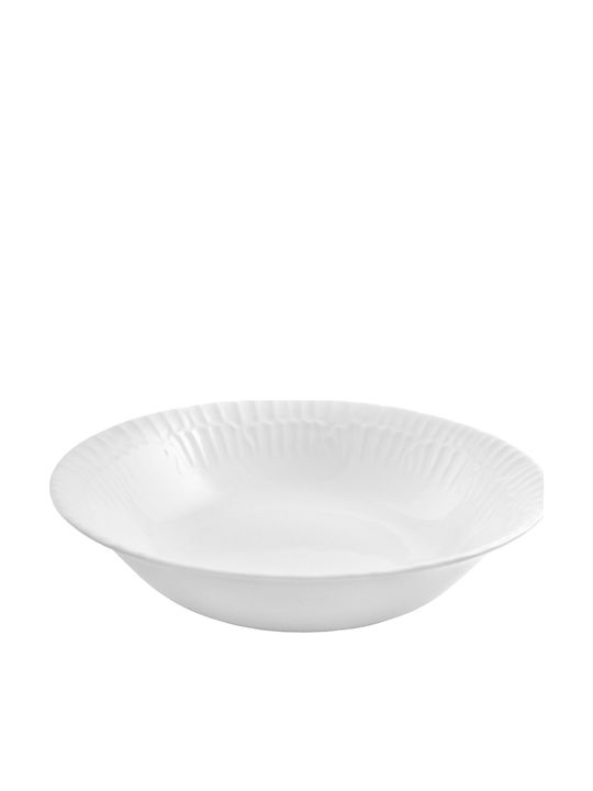 Oriana Ferelli Porcelain Salad Bowl Λευκή 23x23cm