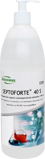 Ikochimiki Septoforte 40 S Υγρό Αντισηπτικό Χεριών με Αντλία 1000ml