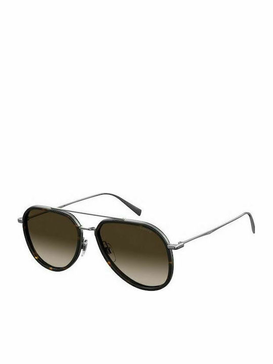 Levi's Men's Sunglasses with Brown Metal Frame and Brown Gradient Lens LV5000/S 6LB/HA/S