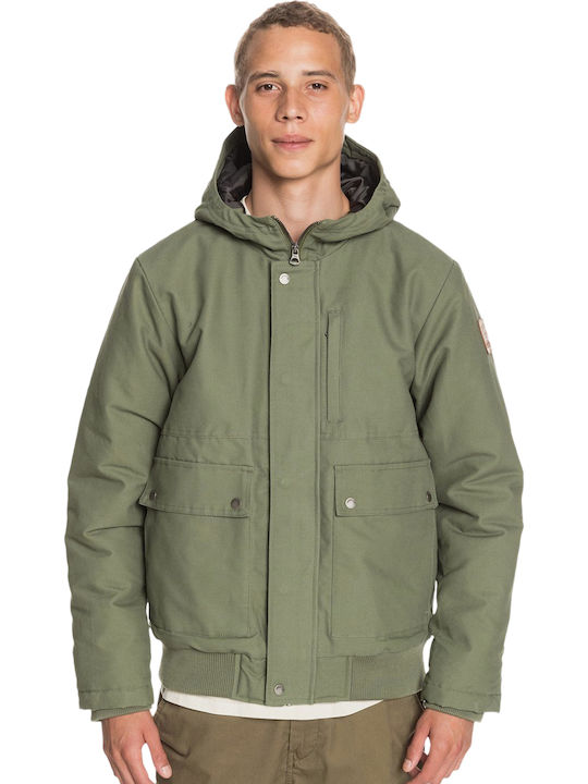 Quiksilver Brooks Winter Jacke Bomber Khaki