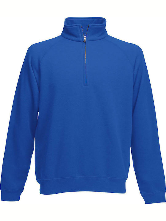 Fruit of the Loom Premium Zip Neck Men's Long S...