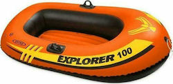 Intex Explorer Pro 100 Inflatable Boat for 1 Adult with Paddles 160x94cm Orange