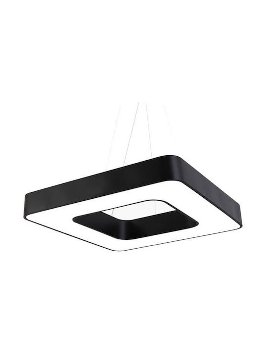 Atman Padova Lustră LED cu Alb Natural Lumină Negru