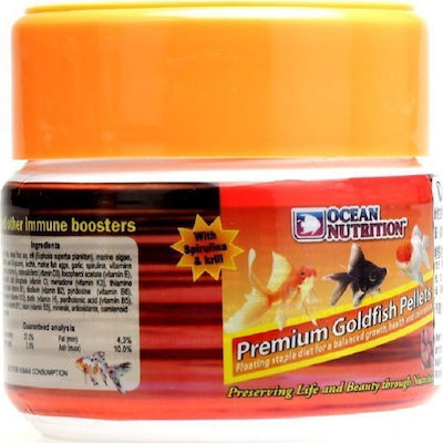 Ocean Nutrition Premium Pellets Goldfish Food Granules with Spirulina 70gr