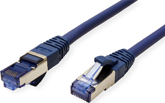 Value S/FTP Cat.6a Ethernet Network Cable 3m Blue 1pcs