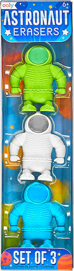 Ooly Eraser Set for Pencil and Pen Astronauts 3pcs