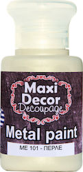 Maxi Decor Metallic Color Paint Decoupage White...