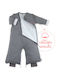 Bemini Magic Bag Winter Schlafsack mit Beinen 3 Tog Grau mit Abnehmbaren Ärmeln