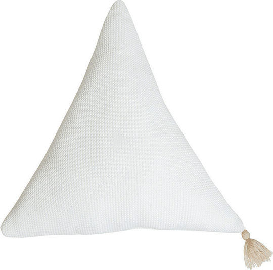 Jabadabado Handmade Crib Decorative Pillow Triangle White 38x38cm