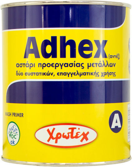 CHrotech Adhex A Primer A Ingredient for Primer for Aluminium and Galvanized Suitable for Aluminum / Non-Ferrous Metals 0.6lt