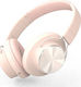 Ezra BH02 Wired Over Ear Headphones Pink