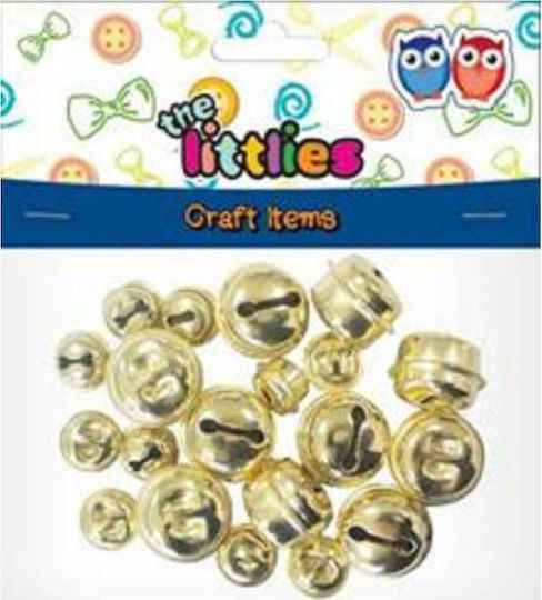 The Littlies Metallic Decorative Bell for DIY Crafts Gold 9x1.8cm