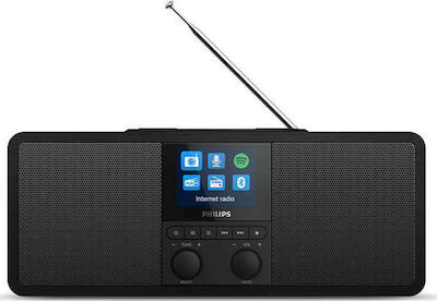 Philips TAR8805 Επιτραπέζιο Ραδιόφωνο Ρεύματος DAB+ με Bluetooth και USB Μαύρο