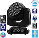 GloboStar Φωτορυθμικό Wash LED DMX με Ρομποτική Κεφαλή Atlas HAWKEYE 2 K10 RGBW