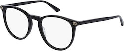 Gucci Damen Acetat Brillengestell Schwarz GG002...
