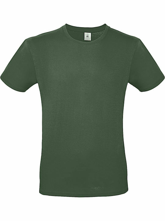 B&C E150 Мъжка Рекламна Тениска Bottle Green