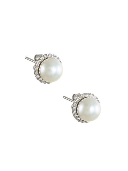 Earring White gold 14K Elite Pearl