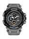 Smael Men's Watch 17mm Chronograph Battery with Gray Rubber Strap