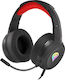 Genesis Neon 200 RGB Over Ear Gaming Headset με σύνδεση USB / 2x3.5mm / 3.5mm