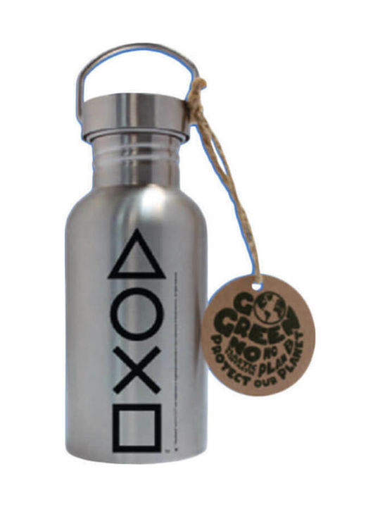 Playstation - Buttons Stainless Steel Water Bottle 500ml Silver