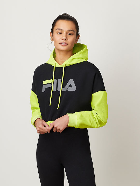 Saachi Cropped Women's Sweatshirt Hooded Multicolour