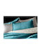 Guy Laroche Ristretto Pillowcase Set Oxford Quilted Petrol Blue 50x70cm.