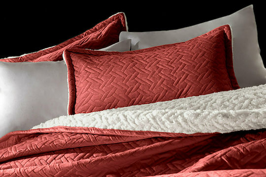Guy Laroche Ristretto Σετ Oxford Καπιτονέ Rosso 50x70cm 1116086220012