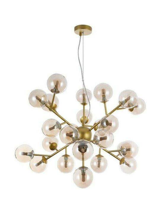 Maytoni Dallas Pendant Chandelier for 24 Bulbs G9 Honey