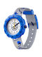 FlikFlak Kids Analog Watch City of Life Puck It with Fabric Strap Gray