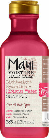 Maui Moisture Лек Хидратиращ + Хибискус Вода Шампоан за Чувствителен Скалп за Всички Типове Коса 385ml
