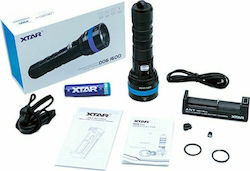 XTAR Φακός Κατάδυσης Επαναφορτιζόμενος LED με Φωτεινότητα 1600lm για Βάθος έως 100m D06 20805 Full Set