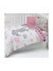 Homeline Petty Set Baby Bettlaken Für Krippe Perkal Rosa 100x150cm 3Stück