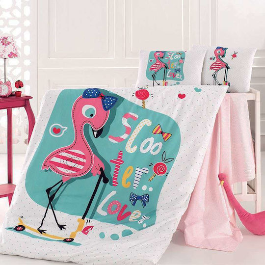 Homeline Подредба Flamingo 110x150см