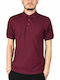 B&C Safran Men's Short Sleeve Promotional Blouse Burgundy