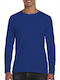 Gildan Softstyle 64400 Men's Long Sleeve Promotional Blouse Royal