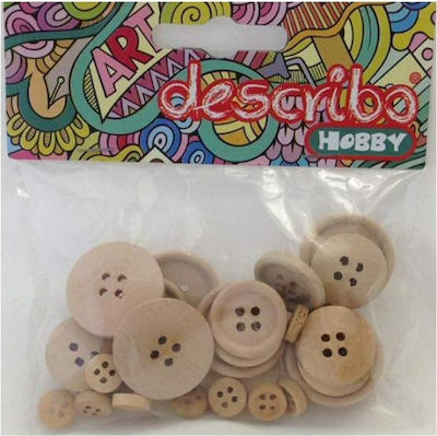 Describo Holz Buttons 30Stück